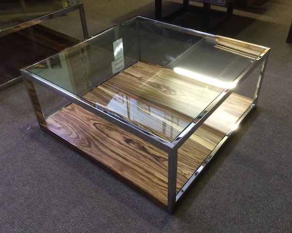 Coffee table trio 3 coffee zebrano