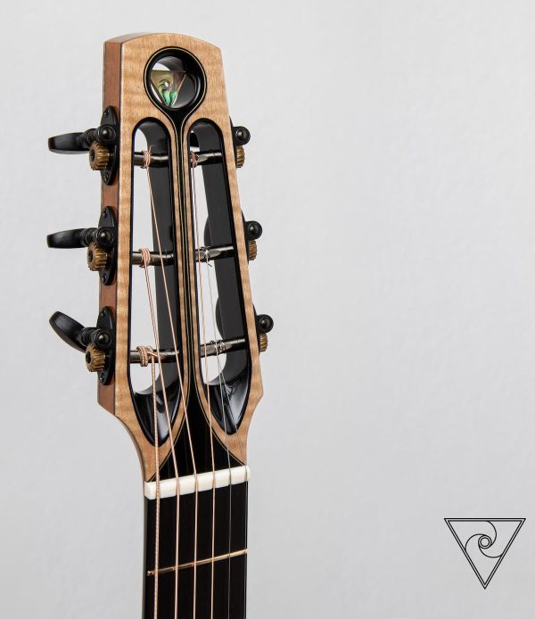 RWSA WWS 001 Theunis Fick, Q15D General, Completed Headstock, Anigre and Ebony RWSA WWS 001 Theunis Fick, Q15D General, Completed Headstock, Anigre and Ebony