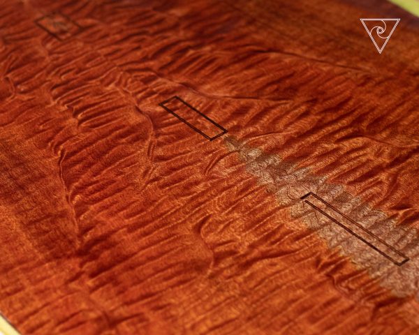 RWSA WWS 001 Theunis Fick, Q5E, Pomelle Sapele Back Plate with Inlay RWSA WWS 001 Theunis Fick, Q5E, Pomelle Sapele Back Plate with Inlay